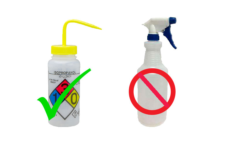 Spray Bottles vs. Wash Bottles  Environmental Health and Safety
