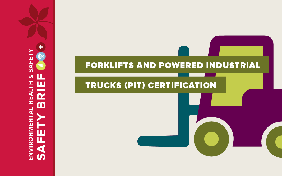 Image of forklift for March Safety Brief