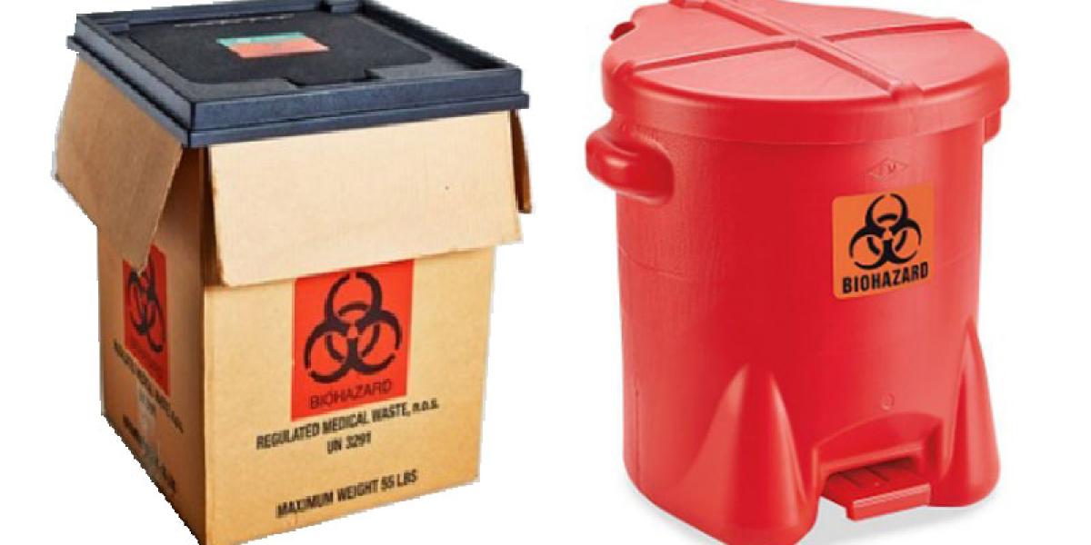 biohazardous waste containers