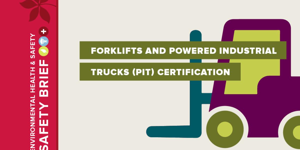 Image of forklift for March Safety Brief