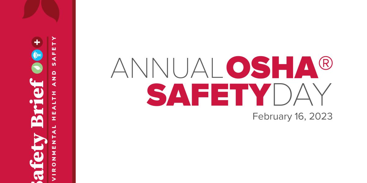 2023 Annual OSHA® Safety Day graphic