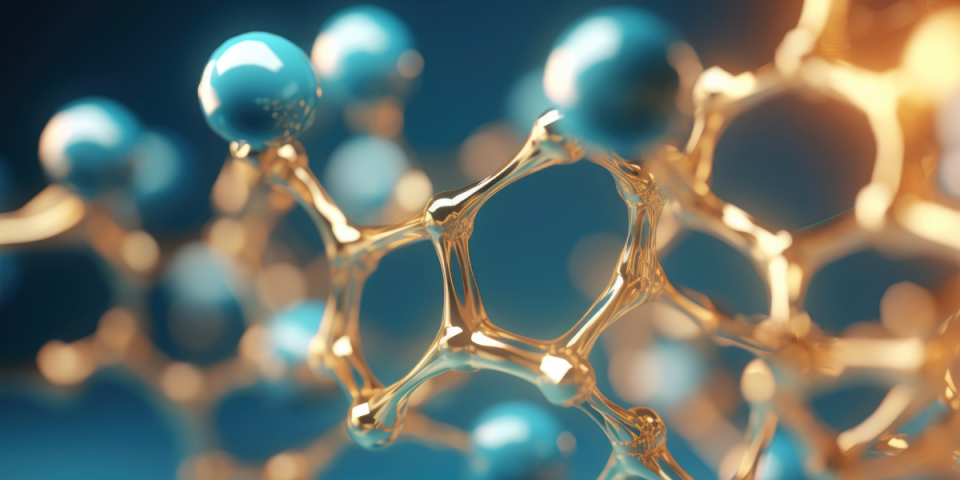 extreme close-up of nanoparticle